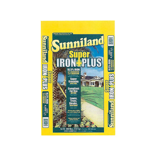Sunniland 224115 Lawn Fertilizer Super Iron Plus All-Purpose For All Grasses 4000 sq ft