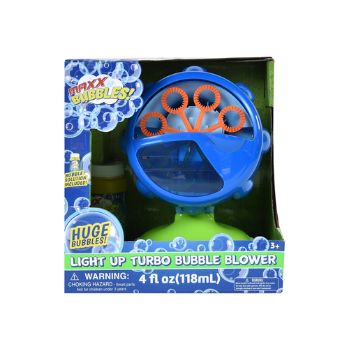 Maxx Bubbles 101923 Turbo Bubble Blower Blue/Green Blue/Green