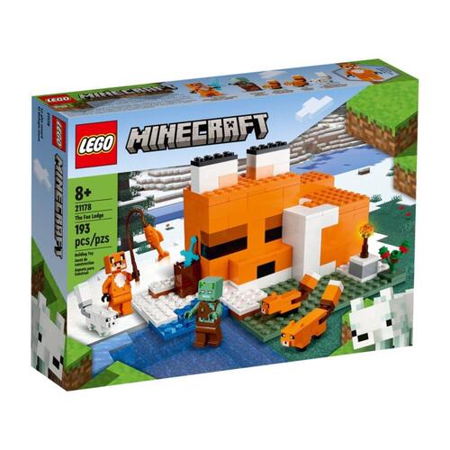 Lego 21178 Fox Lodge Minecraft Plastic Multicolored 193 pc Multicolored