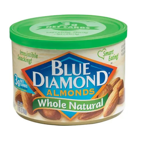 Almonds Whole Natural 6 oz Can - pack of 12