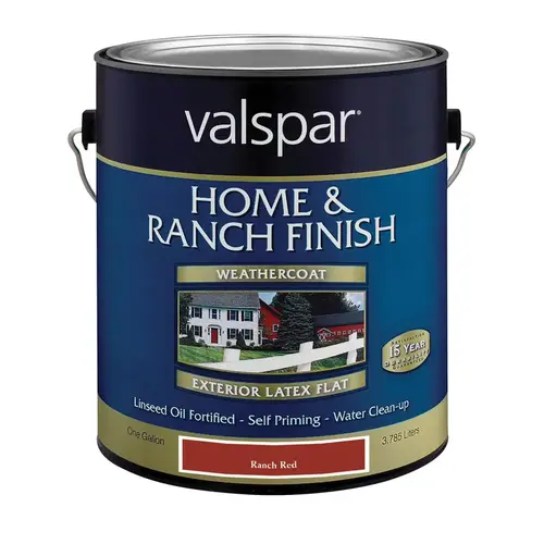 Barn and Fence Paint Flat Ranch Red 1 gal Ranch Red