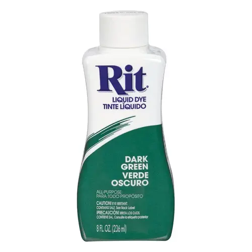 Rit 88359 Dye 8 oz Dark Green For Fabric Dark Green