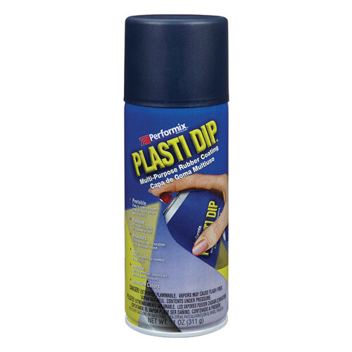 Multi-Purpose Rubber Coating Flat/Matte Black/Blue 11 oz oz Black/Blue