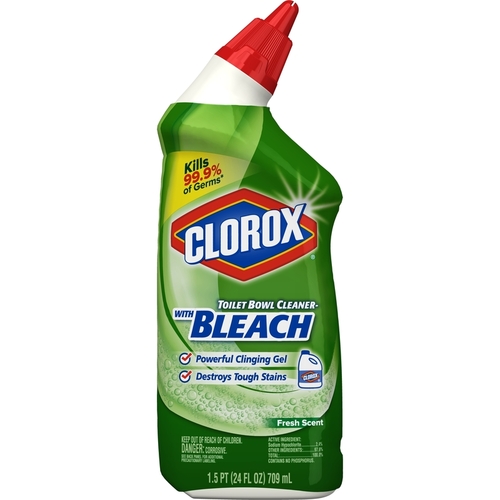 CLOROX 00933 Toilet Bowl Cleaner Fresh Scent 24 oz Gel