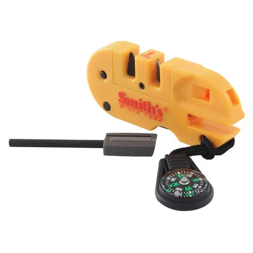 Smith's 50364 Knife Sharpener and Survival Tool Smith's Carbide/Ceramic/Diamond 1,000 Grit