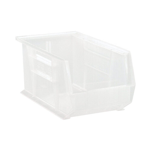 Quantum Storage QUS240CL Storage Bin 8-1/4" W X 7" H Plastic 1 compartments Clear Clear