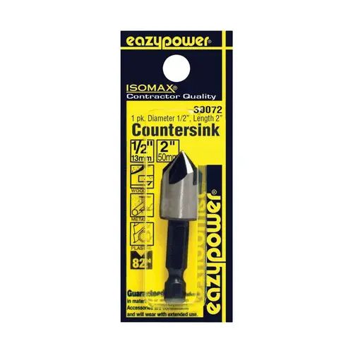 EAZYPOWER 30072 Countersink Bit Isomax 1/2" Tool Steel