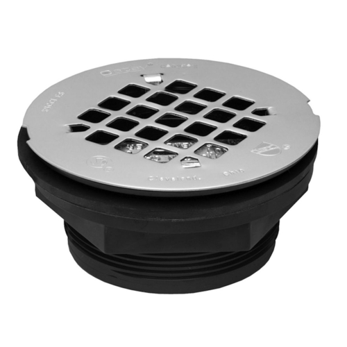 Oatey 42084 Shower Drain, ABS, Black, For: 2 in SCH 40 DWV Pipes