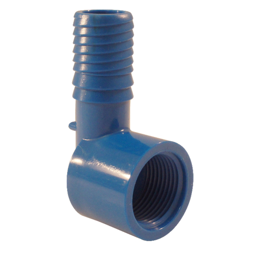 Elbow Blue Twister 3/4" Insert in to X 3/4" D FPT Acetal