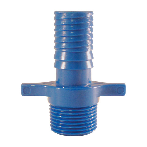 Apollo ABTMA134 Male Adapter Blue Twister 1" Insert in to X 3/4" D MPT Acetal