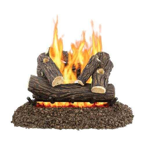 Pleasant Hearth VL-WO24D Fireplace Log Set Willow Oak Unlimited hr 55 lb