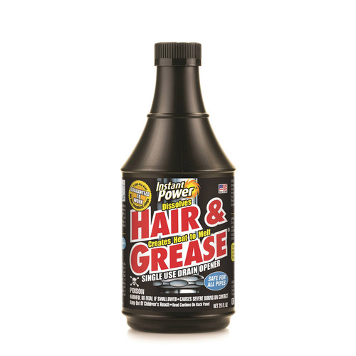 Instant Power 1971XCP6 Drain Opener Hair & Grease Liquid 20 oz pack of 6