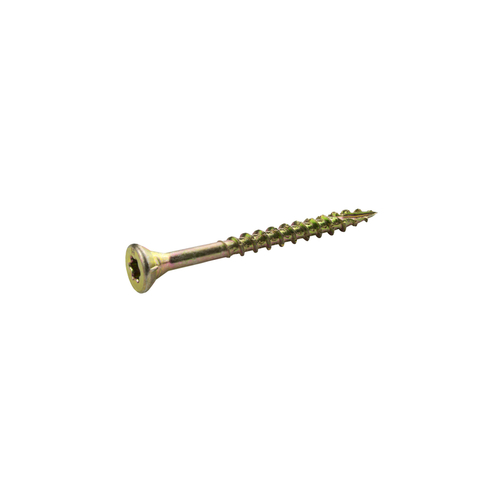 Construction Screws No. 8 wire X 2" L Star Flat Head 1 lb Yellow Zinc