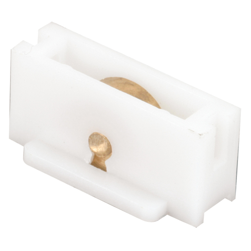 Window Roller White Brass Universal For Universal White Pair