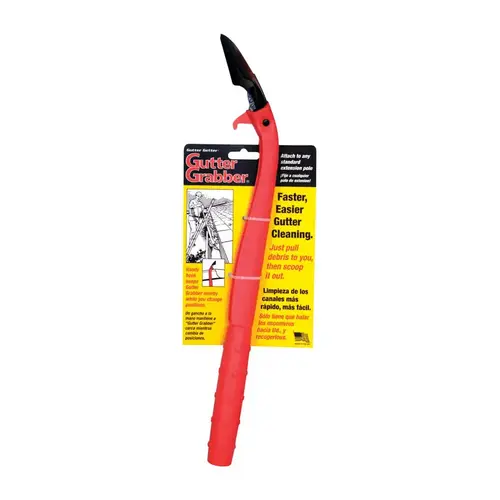 Gutter Cleaning Scraper 17" L Red/Black Polypropylene Red/Black