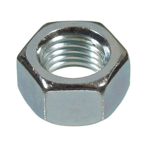 Hex Nut 9/16" Zinc-Plated Steel USS Zinc-Plated