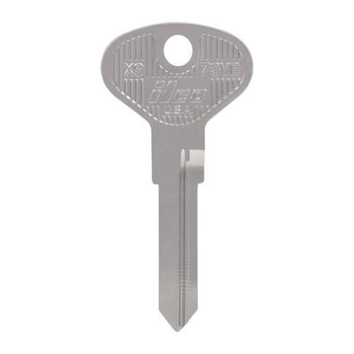 Key Blank Automotive VW23/V30 Double For Volkswagen Silver