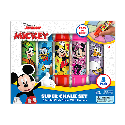 Disney and Marvel 6904-XCP6 Sidewalk Chalk Set 5 pc - pack of 6