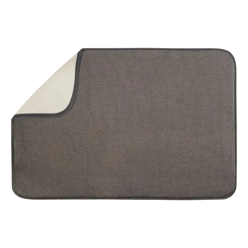 Drying Mat 24" L X 18" W X 24" H Microfiber Gray Mocha