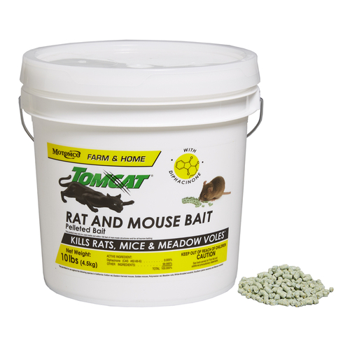 Motomco 32345 Bait Tomcat Toxic Pellets For Mice and Rats 10