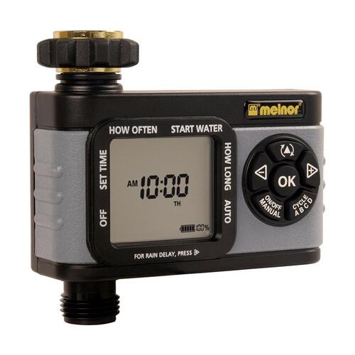 Melnor 73015 Water Timer HydroLogic Programmable 1 Zone Black