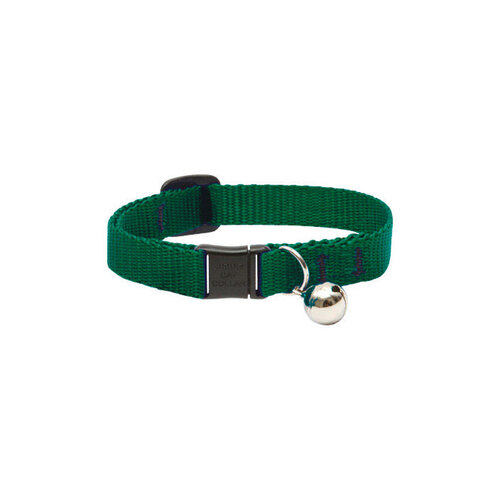 Lupine Pet 37527 Collar Basic Solids Green Green Nylon Cat Green