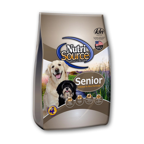NutriSource 26503 Food Senior Chicken and Rice Cubes Dog 5 lb