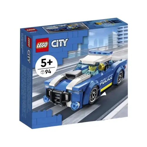 Police Car City Plastic Multicolored 94 pc Multicolored