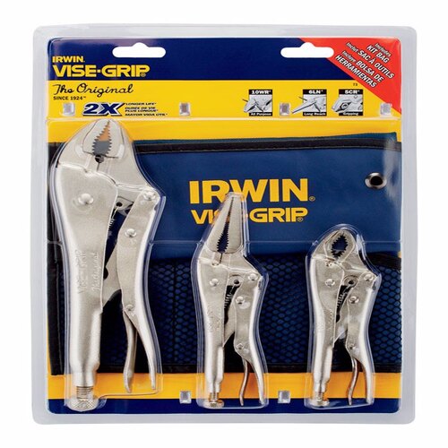 Irwin 73 Locking Pliers Set Vise-Grip Alloy Steel Silver
