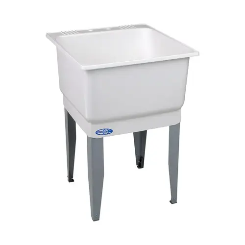 Laundry Tub Utilatub 23" W X 25" D Single Polypropylene White