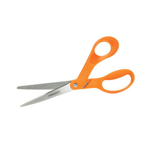 Fiskars Original Stainless Steel 8 Orange-Handled Scissors, 1