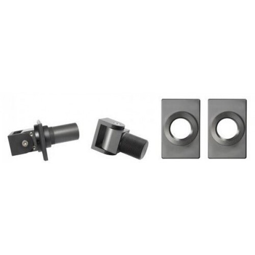 SureClose Self-Closing Hydraulic Center Mount Hinge-Closer Kit Dark gray