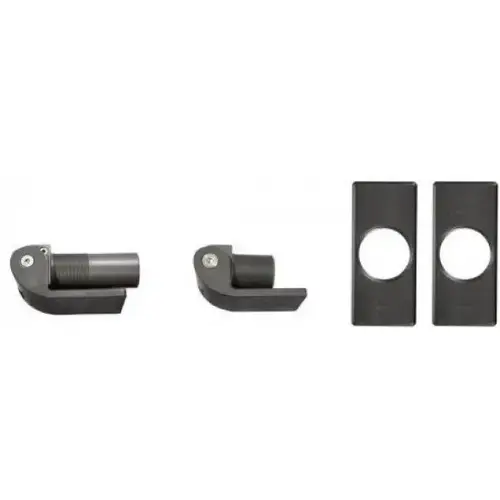 SureClose Flush Mount Self-Closing Hydraulic Hinge-Closer Kit With W-Hinges And Brackets Dark gray