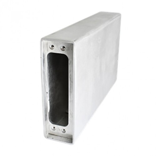 SureClose ConcealFit Gate-Side Gate Weld Box For Hinge-Closer Aluminum Unfinished