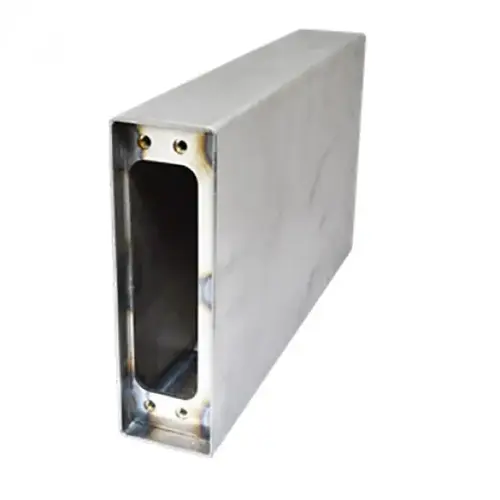 SureClose ConcealFit Gate-Side Gate Weld Box For Hinge-Closer Steel Unfinished