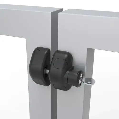 MagnaLatch Side Pull Locking Safety Gate Latch With Hinge Kit Regular Duty Gate Gate Type Black