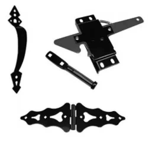 Metal Traditional Walk Gate 8" Strap Hinge Kit - pack of 10