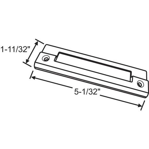 LOCK SLIDE NYLON HOUSING WHITE