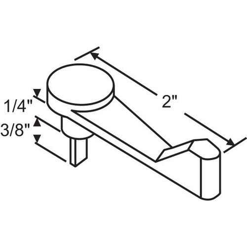 Black Thumb Lever Latch