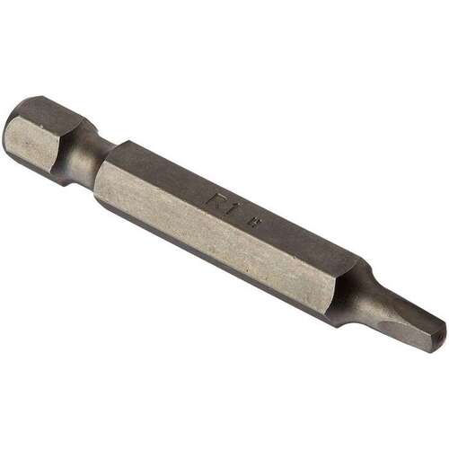 Screwdriver Bit Square Recess 2" L Square Recess Tempered Steel