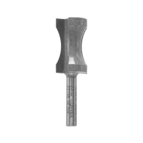 Router Bit 13/16" D X 23/32" R X 2-1/2" L Carbide Tipped Convex Edge