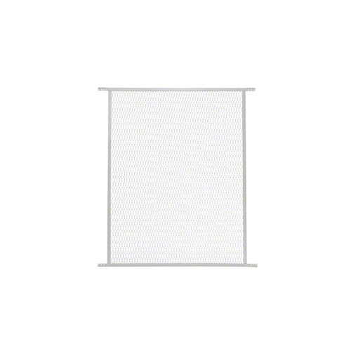 White 30" Aluminum Sliding Screen Door Grille
