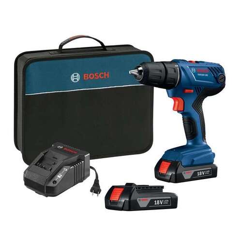 Robert Bosch Tool Corp GSR18V-190B22 1/2" Drill Driver With Two Batteries 18v