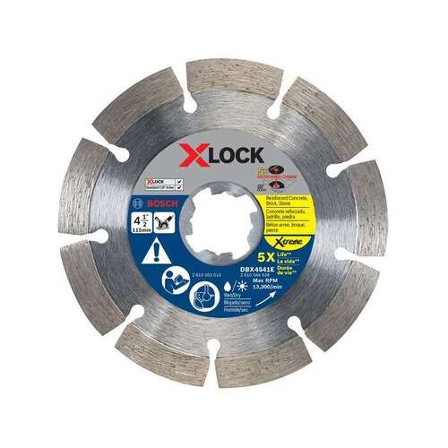 4 1/2" X-lock Xtreme Segmented Rim Diamond Blade