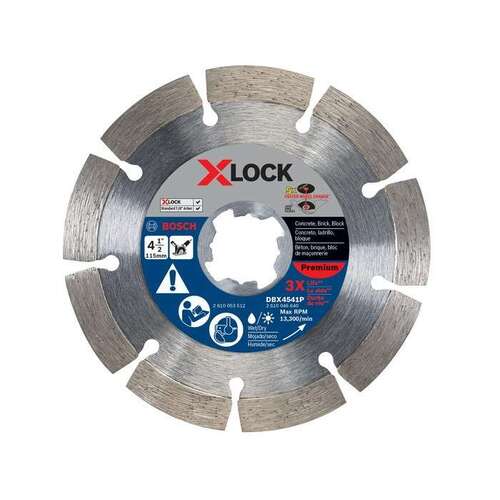 4 1/2" X-lock Premium Segmented Rim Diamond Blade