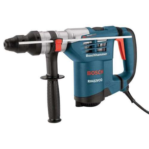 Bosch RH432VCQ 8.5 Amp 1-1/4 in. Corded Variable Speed SDS-Plus Concrete/Masonry Rotary Hammer Drill with Carrying Case Blue