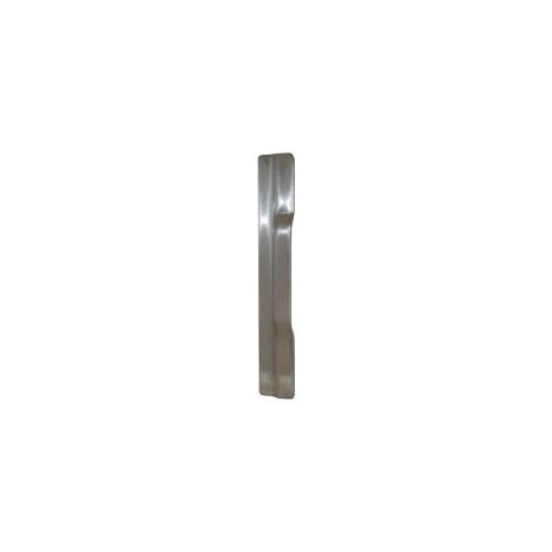 1-1/2" x 10" Latch Protector for Narrow Commercial Outswing Doors Satin Stainless Steel Finish