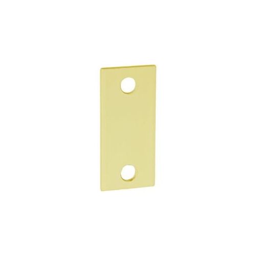Hole Filler Plate for 2-1/4" X 1-1/8" Base Bright Brass