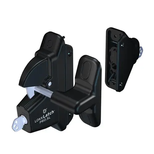 LokkLatch PRO-SL Self-Locking Gate Latch, Keyed Different