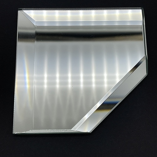 CRL Clear Mirror Glass 2" x 20" Strips Beveled Only on 2 Long Sides 